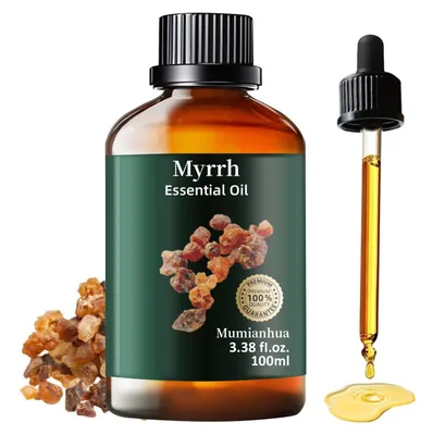 Immagine prodotto di Olio essenziale di mirra, 100 ml, 100% naturale, per aromaterapia