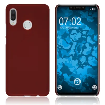 Produktbild von PhoneNatic Case kompatibel mit Huawei Nova 3 - Hülle rot gummiert Hard-case Cover