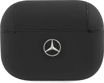 Produktbild von Mercedes Benz, Cover für Airpods Pro aus stoßfestem Leder, Schwarz