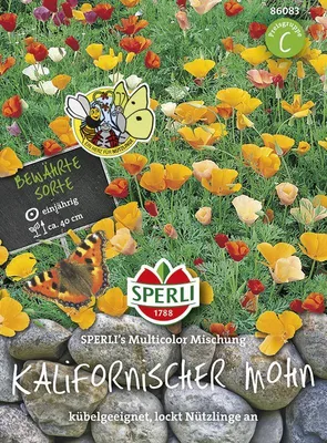 Produktbild von Sperli Goldmohn Kalifornischer Mohn SPERLI´s Multicolor Mischung - Blumensamen