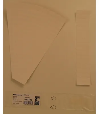 Produktbild von Einsteckkarten für 20mm Einsteckschiene 50x17mm VE=170 Stück weiß