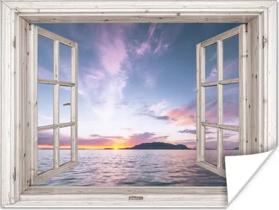 Produktbild von MuchoWow® Poster Aussicht - Insel - Meer 80x60 cm - Kunst für zu Hause