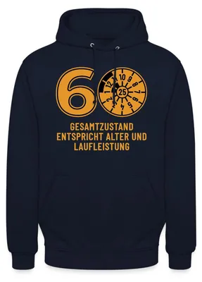 Produktbild von Spreadshirt 60. Geburtstag | Design Uni Hoodie, XL, Navy