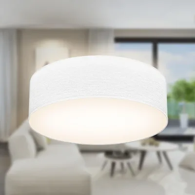 Produktbild von B.K.Licht - Deckenlampe mit Lampenschirm aus Stoff, E27 Fassung, max. 40 Watt, D