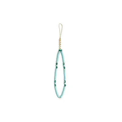 Zdjęcie produktu dla Guess zawieszka GUSTPEARP Phone Strapniebieski/blue Heishi Beads