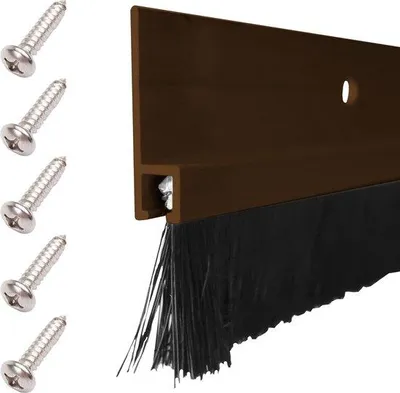 Image de Bourrelet d'étanchéité en aluminium avec isolation phonique, 100 cm, marron