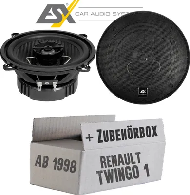 Produktbild von Lautsprecher Boxen ESX HZ52 HORIZON - 13cm Koax Auto Einbausatz - Einbauset passend für Renault Twingo 1 Phase 2 Front - justSOUND