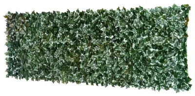 Image de Brise-vue artificiel, pour l'extérieur, motif feuilles, vert foncé, 300 x 150 cm