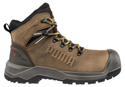 Image de Botte de sécurité Puma Iron HD brown mid S3S conforme à la norme EN ISO 20345:2022 S3S FO LG SR marron taille 43