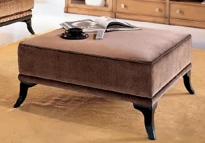 Produktbild von Ottomane Chaiselounge Sitzbank Textil Designer Hocker Fußhocker Beistellhocker