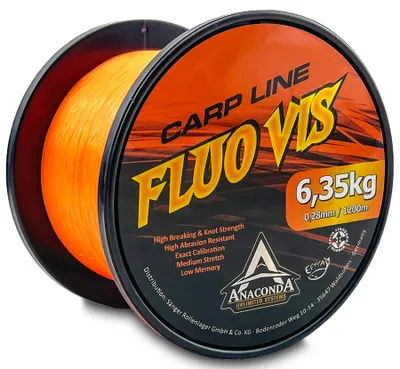 Produktbild von Anaconda Schnur Fluo Vis Orange Line Länge 1200m ø0,28mm