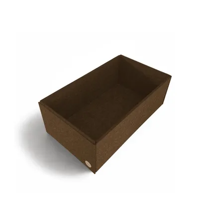 Produktbild von Aufbewahrungsbox CLEAN Filz 30 x 15 x 15 cm ohne Deckel in hellbraun meliert