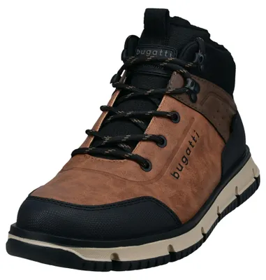 Produktbild von BUGATTI Herren Winterschuh gefüttert cognac schwarz Kunstleder - Größe: 44