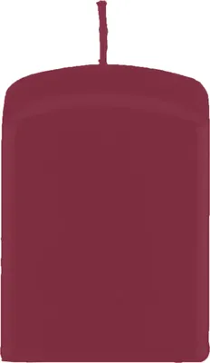 Produktbild von Quader Kerzen, Block Kerzen, quadratische Kerzen Bordeaux 15 x Ø 7/7 cm, 4 Stück
