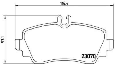 Produktbild von Brembo Bremsbelagsatz, Scheibenbremse Vorderachse P 50 035