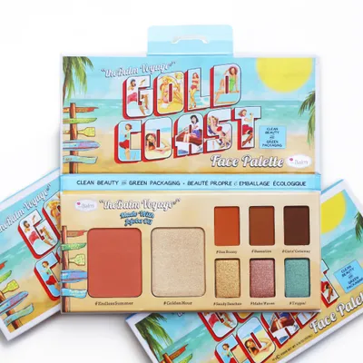 Zdjęcie produktu dla The Balm Gold Coast Face Wielofunkcyjna paleta do makijazu, 10g