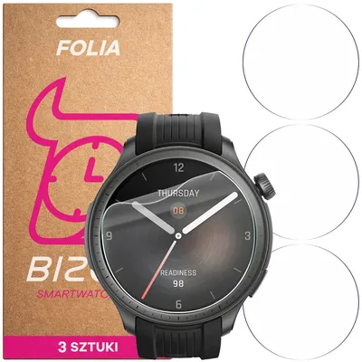 Produktbild von 3x Schutzfolie für den Bildschirm für Amazfit Balance, Bizon Watch HydroFlex