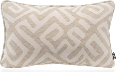 Produktbild von H.O.C.K. Naira Kissen mit Keder 50x30cm gemustert col. 0 weiß