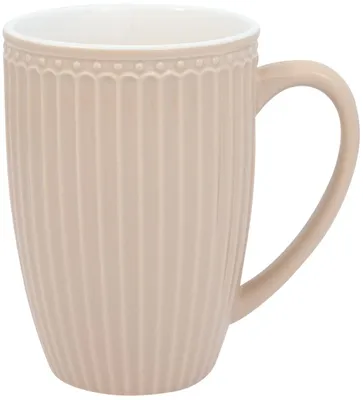 Produktbild von Greengate Alice Becher mit Henkel groß creamy fudge 0,5l