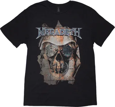 Produktbild von Megadeth - "Youthanasia Ripped Thru" T-Shirt für Herren/Damen Uni RO14176 (S) (Schwarz)
