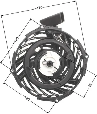 Obrázok produktu pre Štartér B&S 450E 500E 550E 575E 593959 591139 590588 NZ546