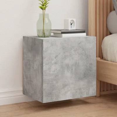 Produktbild von TV-Wandschränke 2er Set Betongrau 40,5x30x40 cm Holzwerkstoff , Kommoden 2024 Neu