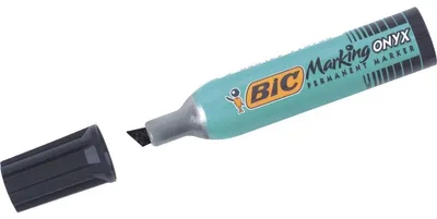 Image de Bic Marqueur permanent Marking Onyx 1481, pointe biseautée, noir/841813