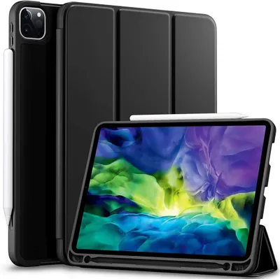 Obrázek produktu pro Pouzdro kompatibilní s iPad Pro 11 2020 a 2018, TPU ochranné pouzdro s držákem pera pro iPad Pro 11" [Podpora tužky 2. generace] [Automatické probuzení/uspání] [Plná ochrana]