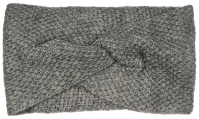 Zdjęcie produktu dla styleBREAKER Damska opaska z dzianiny z waflowym wzorem i skręconym węzłem, ciepła zimowa opaska na włosy, opaska na głowę 04026060