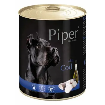 Zdjęcie produktu dla PIPER z dorszem, konserwa dla psów 800g