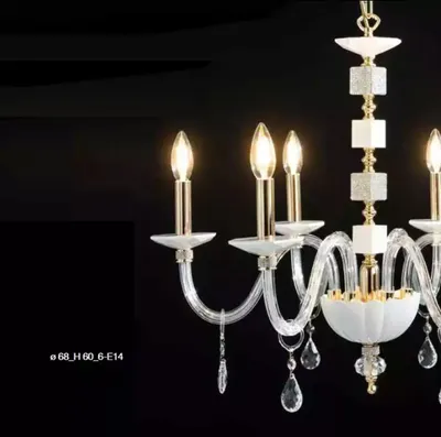 Immagine prodotto di Lampadario a sospensione lampadario di cristallo bianco lampadario lampada lampadario luci