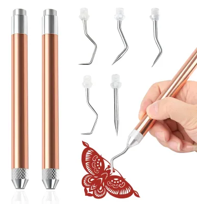 Vinyl-Entgitterungsset mit LED-Licht, 5 Haken, 14 cm Griff