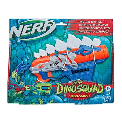 Zdjęcie produktu dla Nerf DinoSquad Stego-Smash, Zabawka blaster, 8 lat(a), 99 lat(a), Dinosaur, 292 g