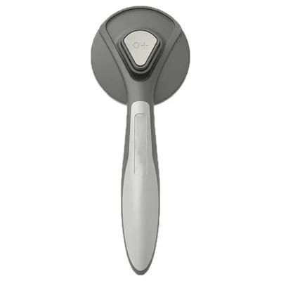 Imagen del producto de Cepillo autolimpiante para mascotas, ideal para perros y gatos, color gris