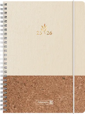 Produktbild von BRUNNEN Schülerkal. 25/26 "Naturality" 2 S. = 1 W. A5