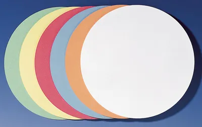 Produktbild von Franken GmbH FRANKEN - Moderationskarte - Kreis - 19,5 cm Durchmesser - gemischt (Packung mit 500)