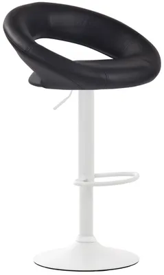 Produktbild von Barhocker Olinda Kunstleder weiß schwarz