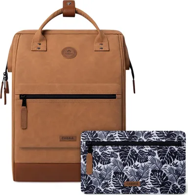 Immagine prodotto di CABAIA zaino per il tempo libero zaino con scomparto per laptop Adventurer Vegan Nubuck Backpack 23L Moscow marrone chiaro