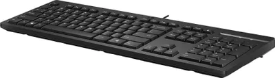 Produktbild von HP 125 Kabelgebundene Tastatur, Volle Größe (100%), Kabelgebunden, USB, Plunger key switch, Schwarz