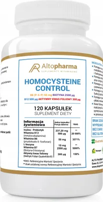 Produktbild von Altopharma Homocysteinkontrolle Vitamin B12 B6 B7 120 Kapseln