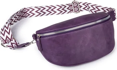 Produktbild von Jennifer Jones Elegant Damen-Gürteltasche mit Schultergurt aus weichem kunstleder Dunkellila