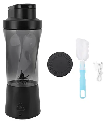 Image de Mixeur personnel, 6000 mAh, rechargeable par USB, avec 6 lames, extracteur de jus portable autonettoyant, avec couvercle, idéal pour les smoothies et les milkshakes