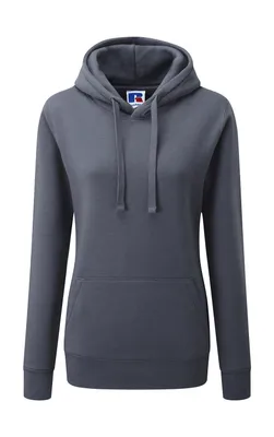 Produktbild von Ladies' Authentic Hooded Sweat - Farbe: Grau / Dunkelgrau - Größe: S