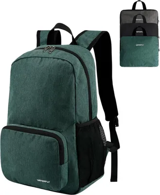 Immagine prodotto di Zaino pieghevole da trekking 20L con ventilazione posteriore per escursioni, viaggi e gite in città Verde