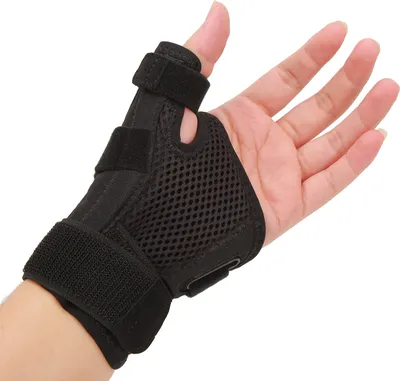 Obrázek produktu pro Sportovní stabilizátor palce z kompozitního materiálu, pevná ochrana proti tlaku, univerzální opěrka palce pro pravou i levou ruku, pro muže i ženy