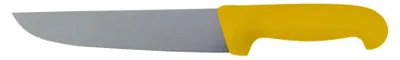 Produktbild von Professionelles Schlachtmesser 240 mm, Edelstahlklinge, gelber Griff, spülmaschinengeeignet