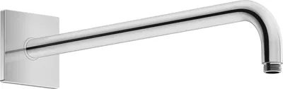 Produktbild von Duravit Brausearm gebogen, 352 mm eckige Rosette chrom