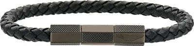 Immagine prodotto di ASTON MARTIN bracciale da uomo in pelle acciaio inossidabile AML THRILL MJRIF5BU1