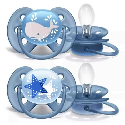 Zdjęcie produktu dla Avent Ultrasoft Premium 2 szt. dla chopcw 6-18 m, rozmiar 6-18 m