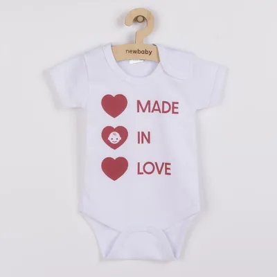 Produktbild von Body mit Aufdruck New Baby LOVE, Gr. 80 (9-12m)